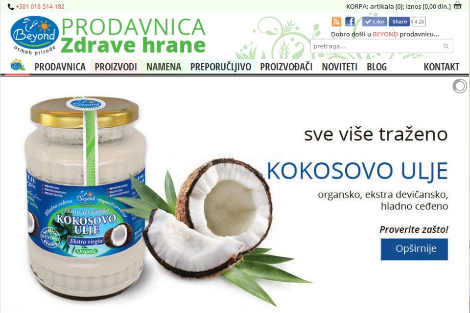V1 Online Shop Zdrave Hrane PRODAVNICAZDRAVEHRANE.RS
