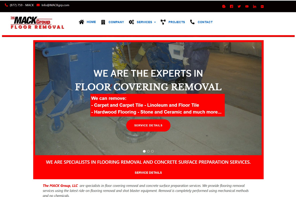 Biznis Portal za Građevinsku Firmu MACK VAT